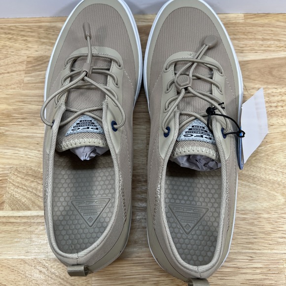 Columbia Bonehead PFG Boating Shoes Men's 10 Water Beige Fishing Sneakers - Picture 5 of 11